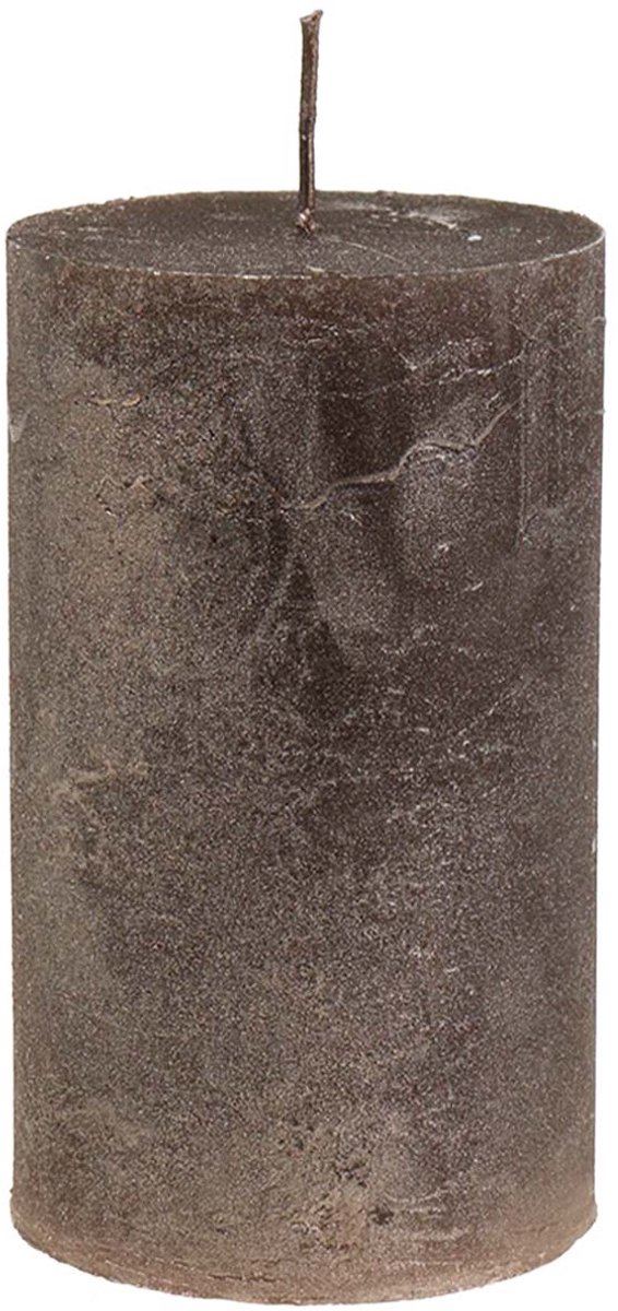 Koperen metalen pilaarkaarsen, 85x150mm, set van 2, door en door gekle