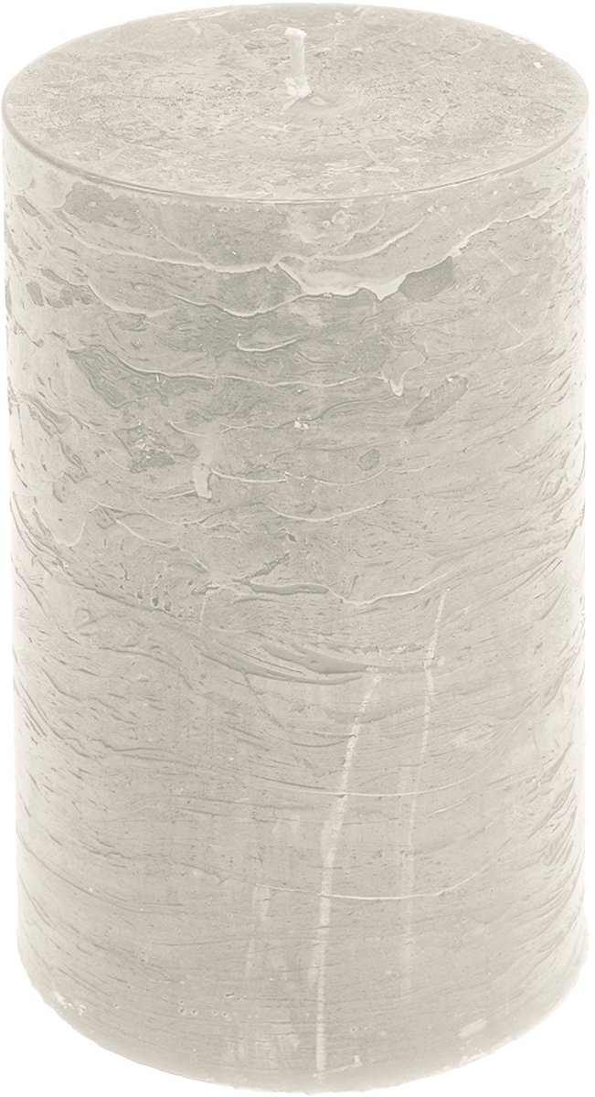 Effen kaarsen grijs 85x150mm 2st, 2 Stück