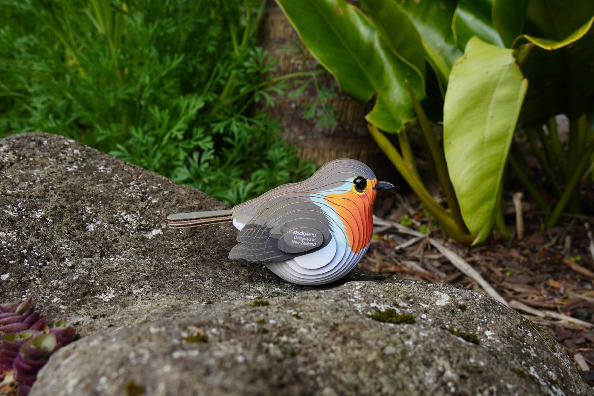 EUGY 3D Puzzel - Roodborstje - Vogels - Duurzaam - Verzamel Ze Allemaal - 6 Jaar — afbeelding 4