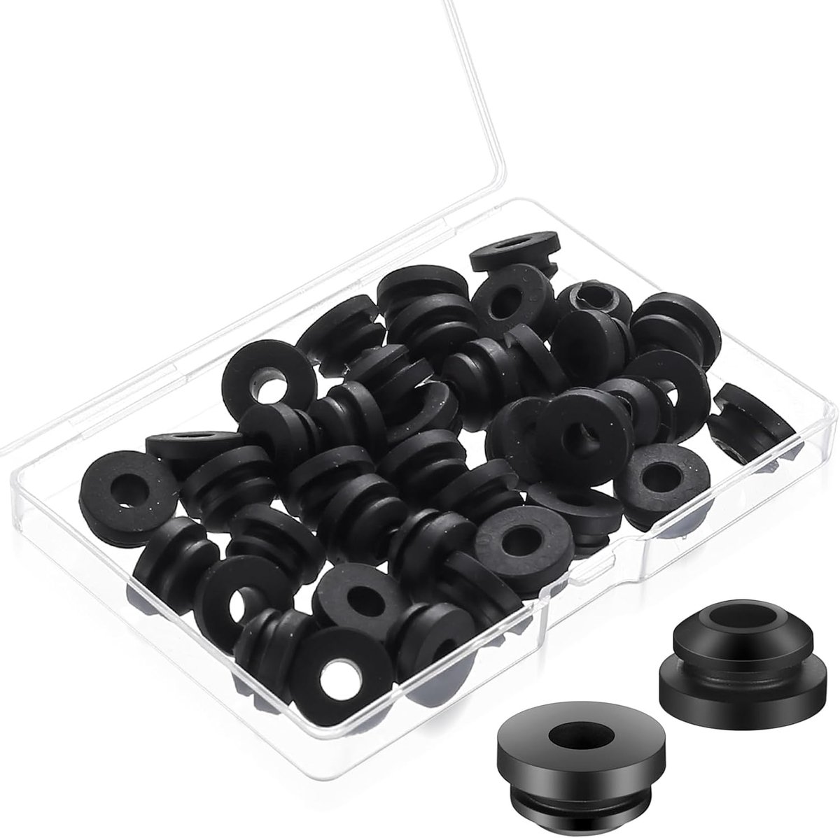 40x Universele Gasfornuis Pancaps Rubbers 5mm - Rooster Voetjes voor Camper & Kookplaat
