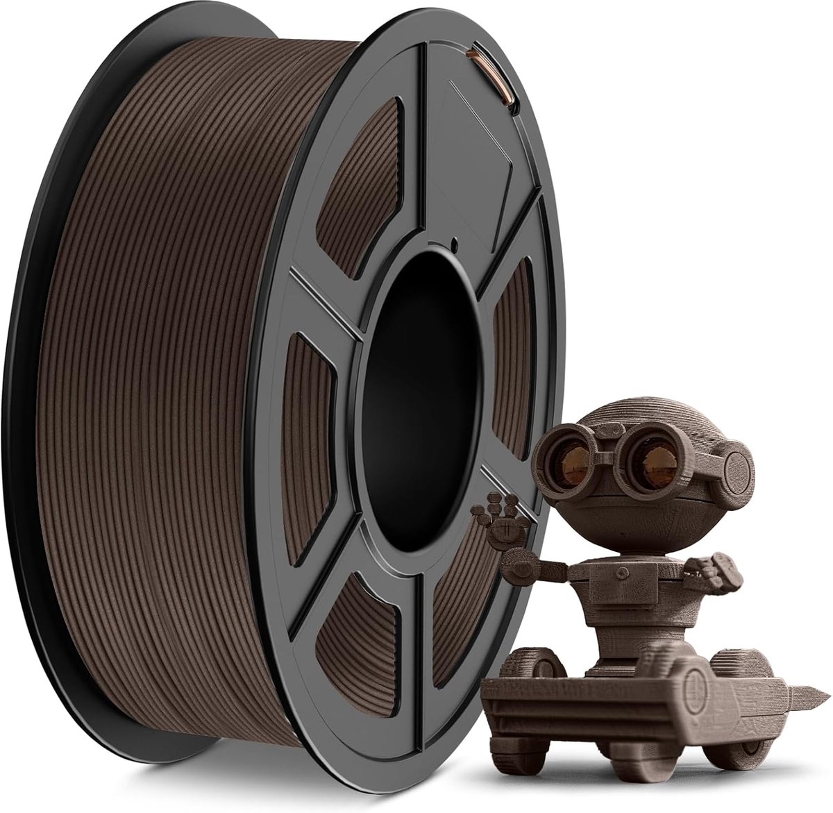 PLA Filament Hout 1.75mm - 1kg Walnoot - Echte Houtlook 3D Printer Materiaal