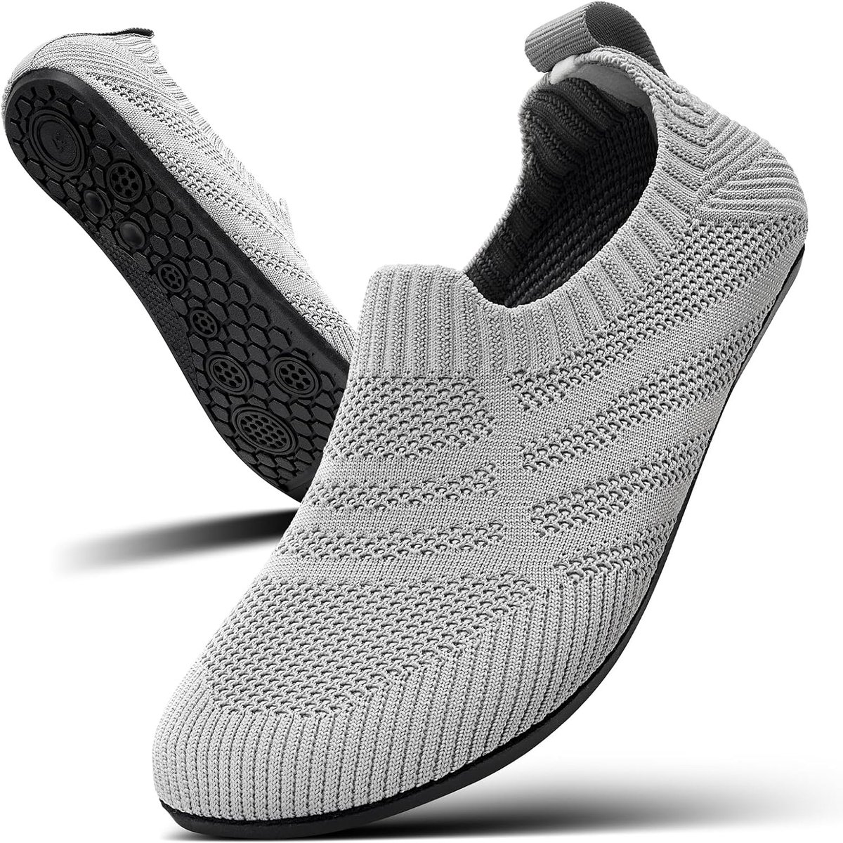 Comfortabele Vilten Pantoffels Unisex met Antislip Rubberen Zool - Warm & Ademend