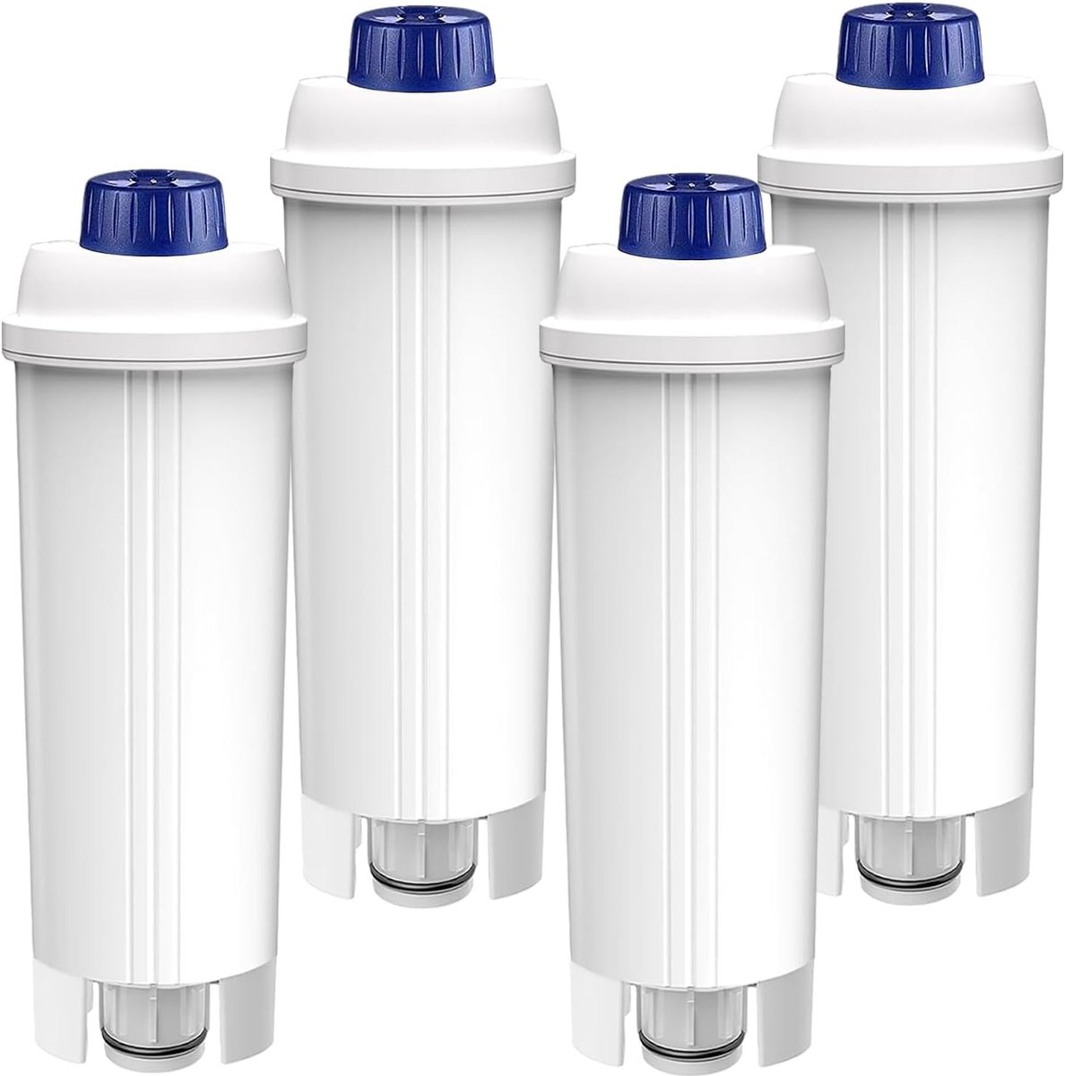 4stucks -Waterfilter - Geschikt voor Delonghi Magnifica S / Dinamica / ECAM / ETAM / EC Serie - Geschikt voor Vervangt DLSC002 - Anti-Kalk & Chloor Filterpatroon - Voor Premium Koffiesmaak