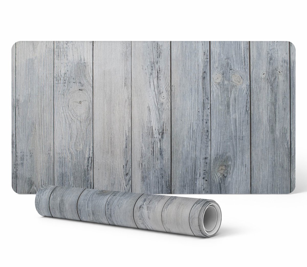 Moderne vinyl toetsenbordmat in rustieke stijl, 100x50 cm