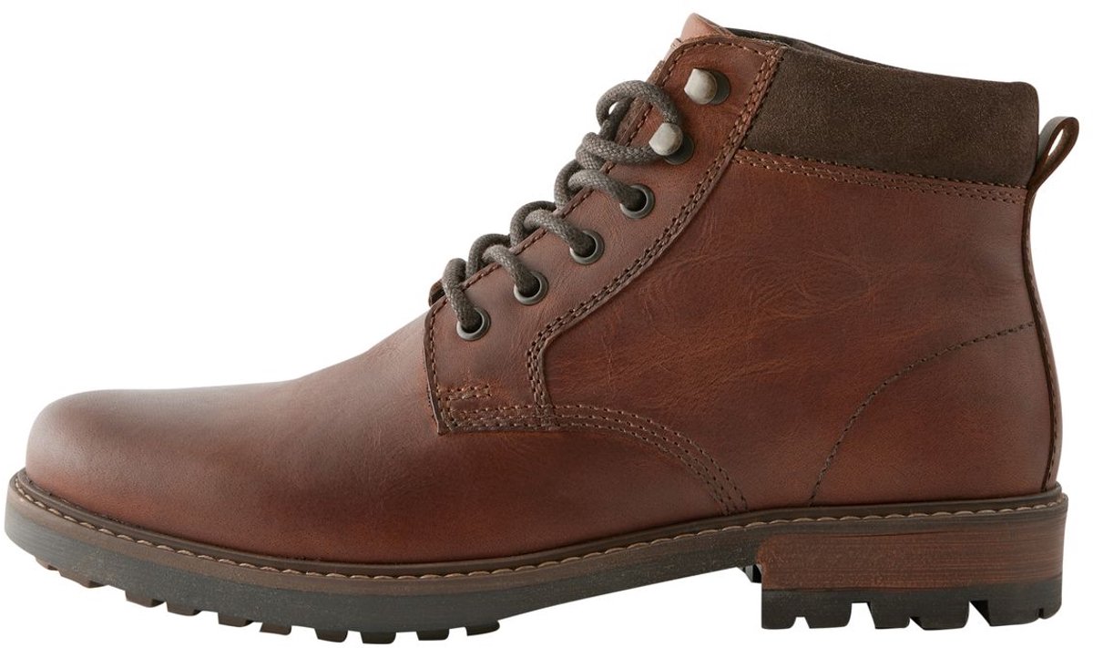 Next - Heren - Leren hoge schoenen - Bruin