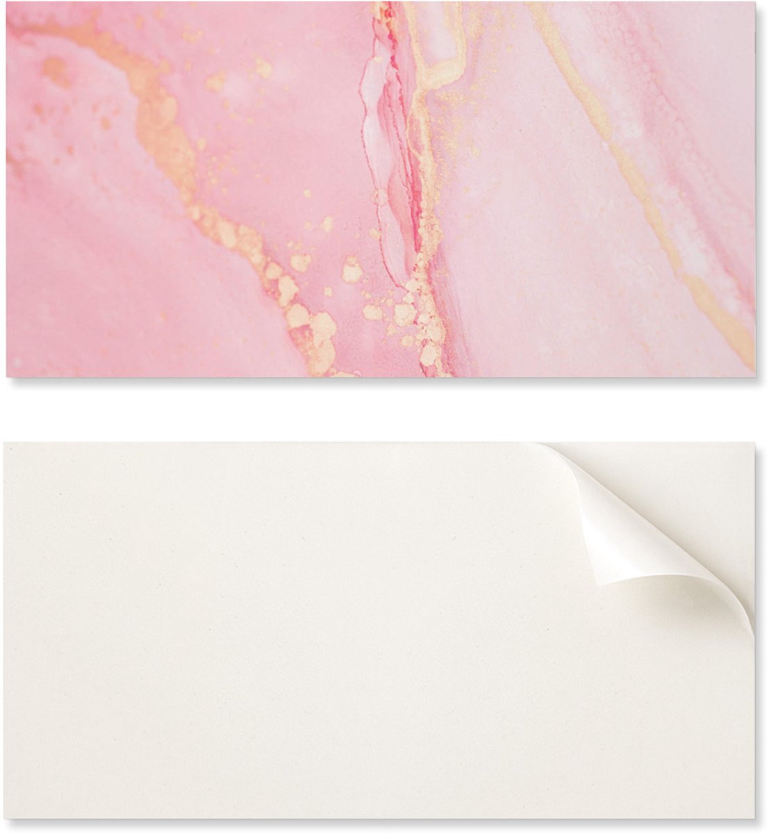 Decoratief vinyl wandpaneel met print, 120x60 cm, abstract marmerpatroon.