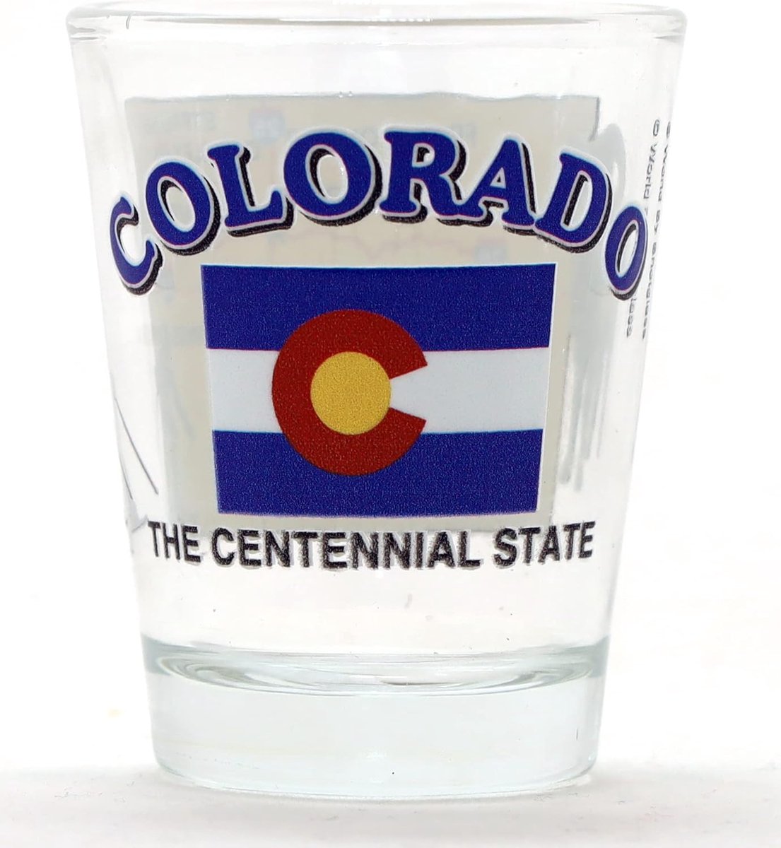 Souvenir Glas Colorado The Centennial State Collectie Glas