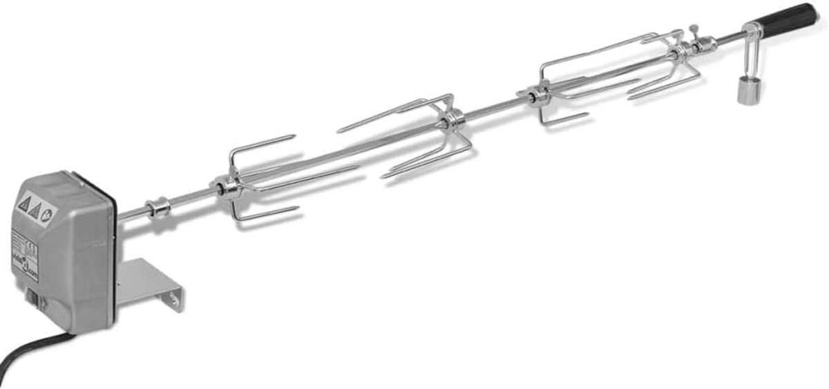 Draaispit Motor - Barbecue Spies - Gelijkmatig Grillen - Verstelbare Vork - 288 Kilogram