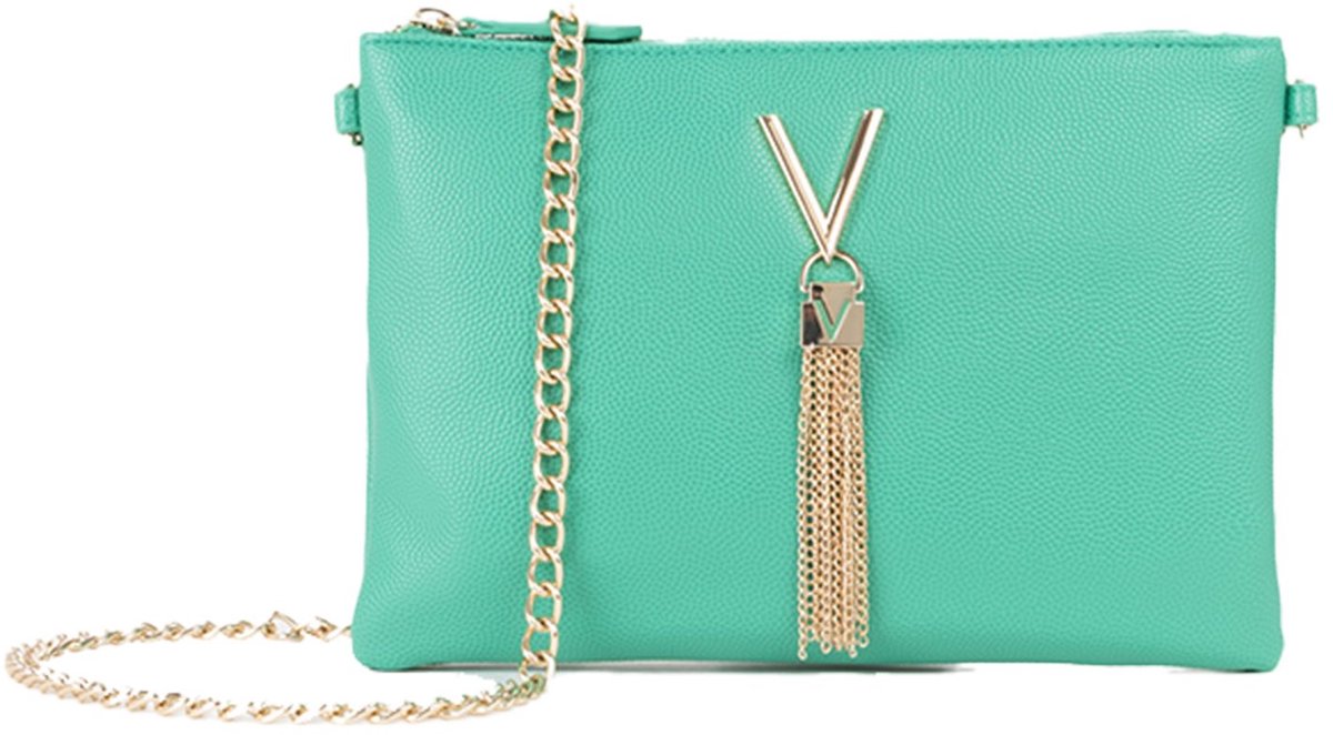 Valentino Schoudertas Clutch Divina Clutch Smeraldo Groen