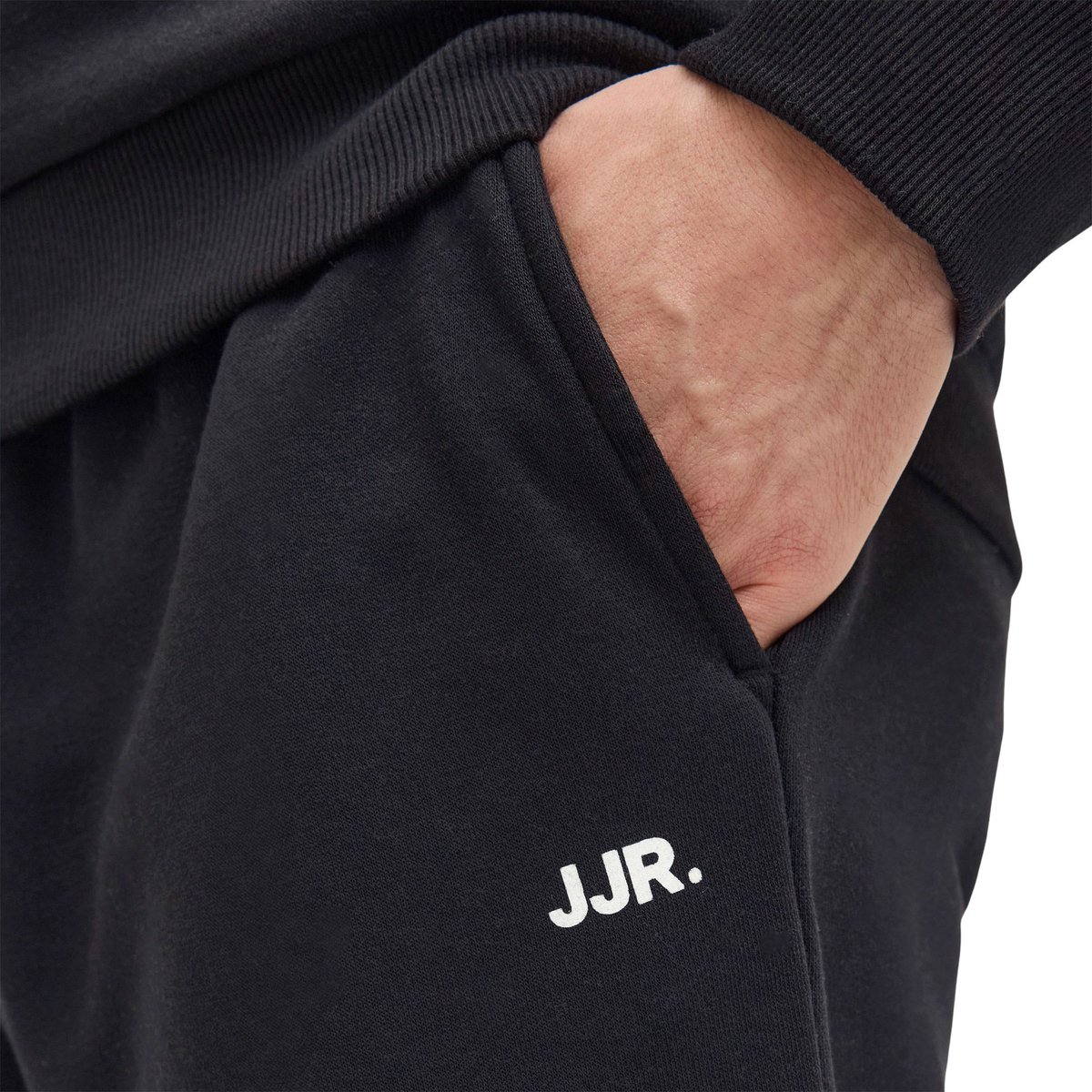 JJ REBEL JREBGORM REG REBEL LOGO SWEAT SHORTS SN Heren Trackshort - Black — afbeelding 7