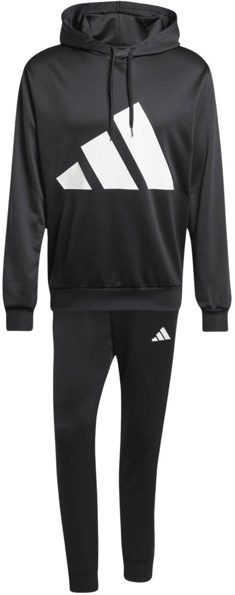 Adidas Big Logo French Terry Trainingspak Heren Zwart