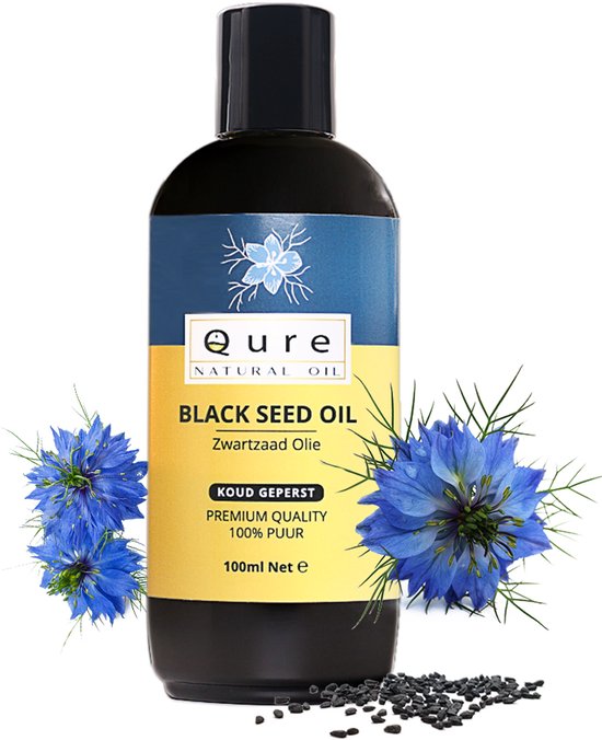 Black Seed Oil 100ml | 100% Puur & Onbewerkt | Food Grade | Zwartzaadolie | Zwarte Zaad Olie | Zwarte Komijnolie | Nigella Sativa Olie
