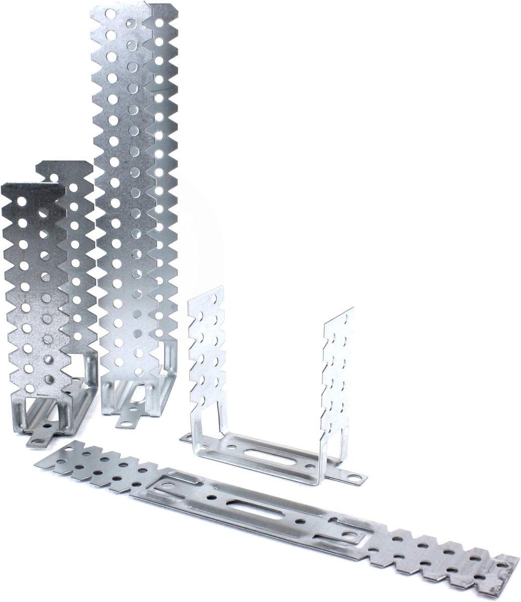 Rechtstreekse Hanger - Plafondhanger Gipsplaat - Verlaagd Plafond - Hoogwaardig Plaatstaal - Tot 250 mm - 50 Stuks