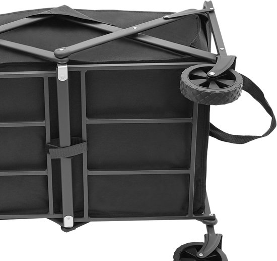 Strandkar Opvouwbare Bolderkar - Handwagen Strandwagen - Tot 80kg - Voor Camping Winkelen - Opvouwbare Trolly van Merkloos — afbeelding 3