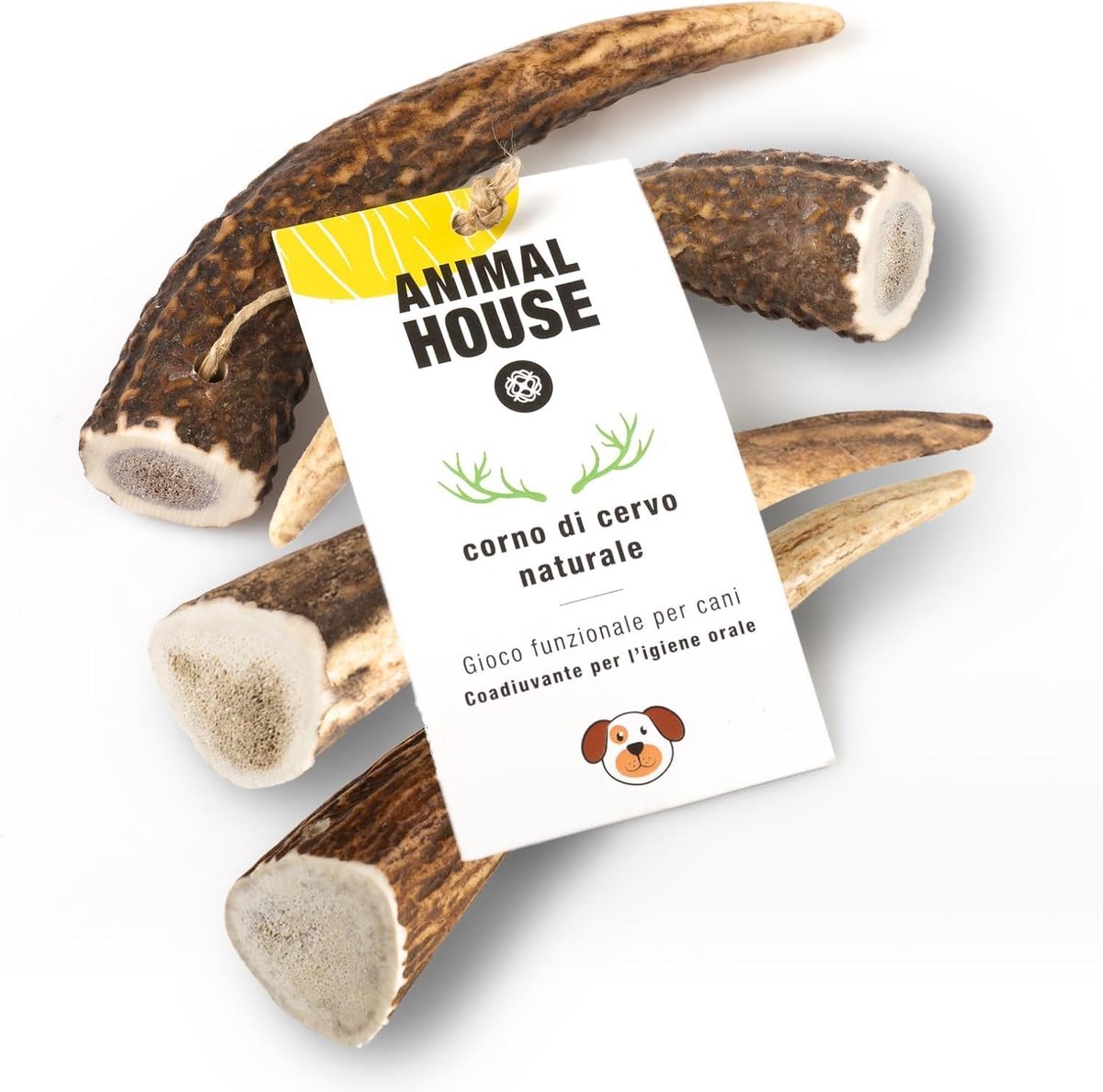 Hondensnack Gewei - Natuurlijk Kauwmateriaal - Gebitsverzorging Hond - 100% Natuurlijk - Maat S
