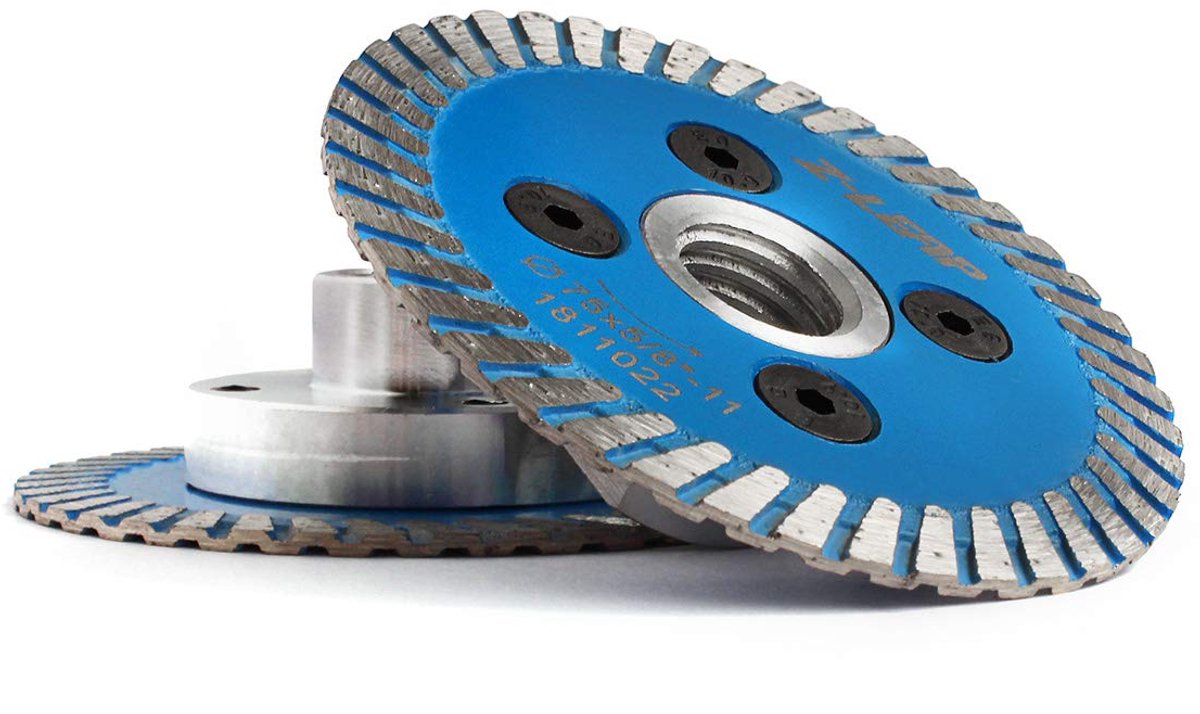 Diamant Scherp Blad - Slijpsteen - Materiaal Bewerken - Verwijderbare M14 Flens - 3 Duim - Blauw