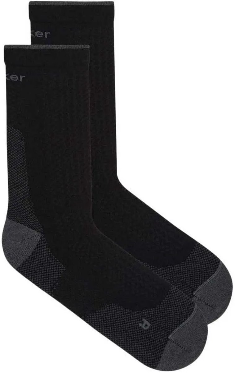 Icebreaker Merino Hike+ Ultralight Crew Sokken Zwart EU 42-44 Man