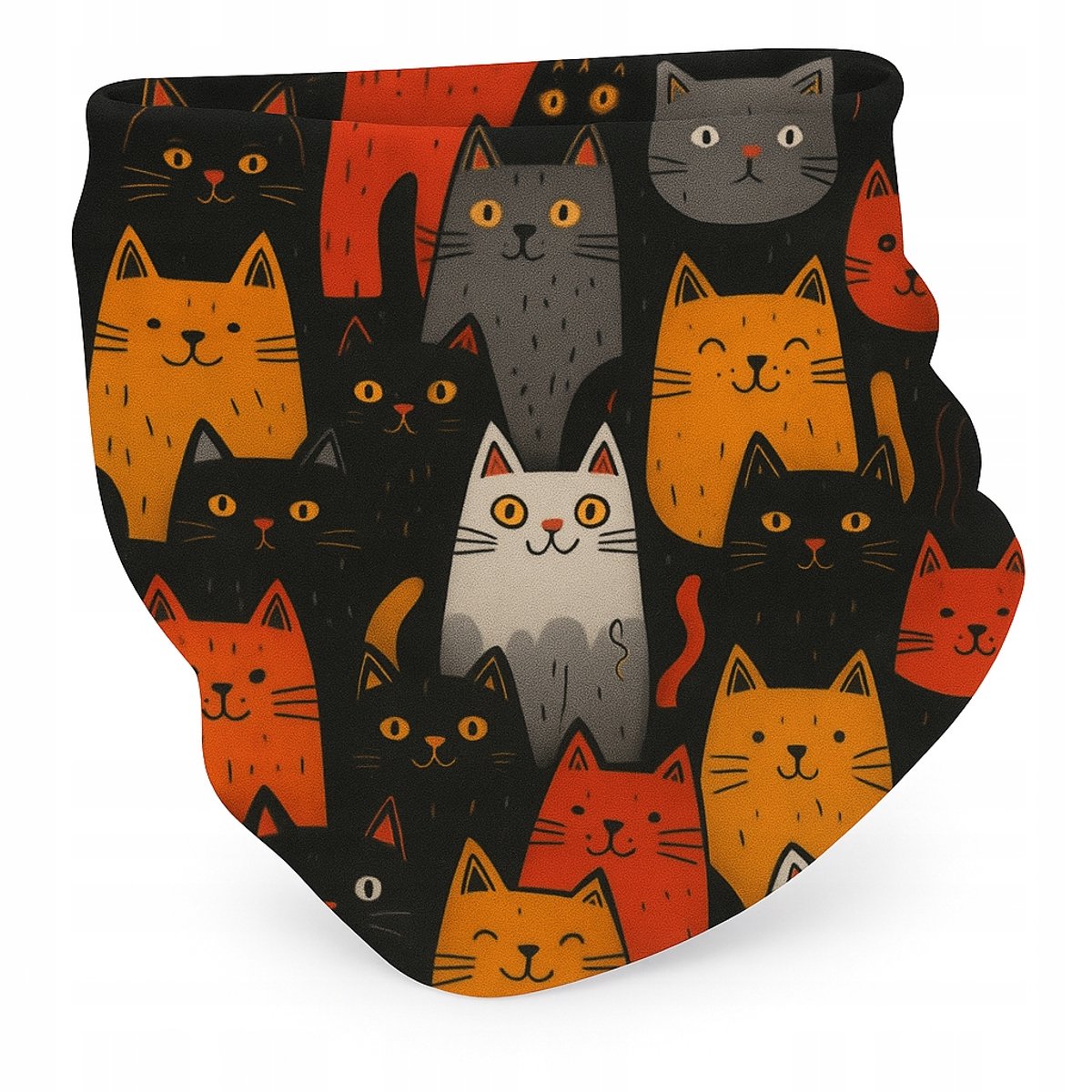 Dartomik Komin - Nekwarmer - 3 tot 9 Jaar - Herfst/Winter - Kattenprint
