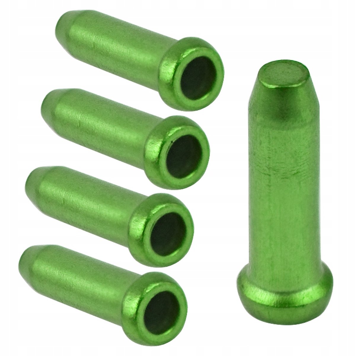 Accent - Kabeluiteinden - Aluminium - 2,3 mm - Groen - 5 stuks