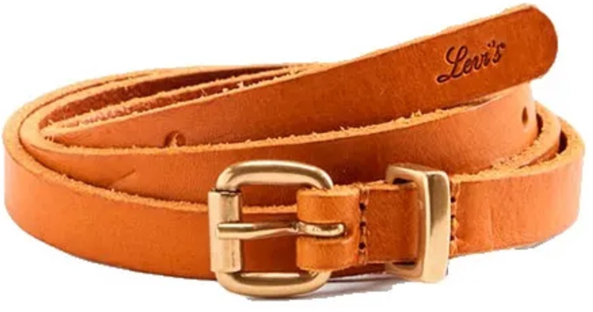 Levis Accessories Dillon Narrow Riem Oranje 105 cm Vrouw