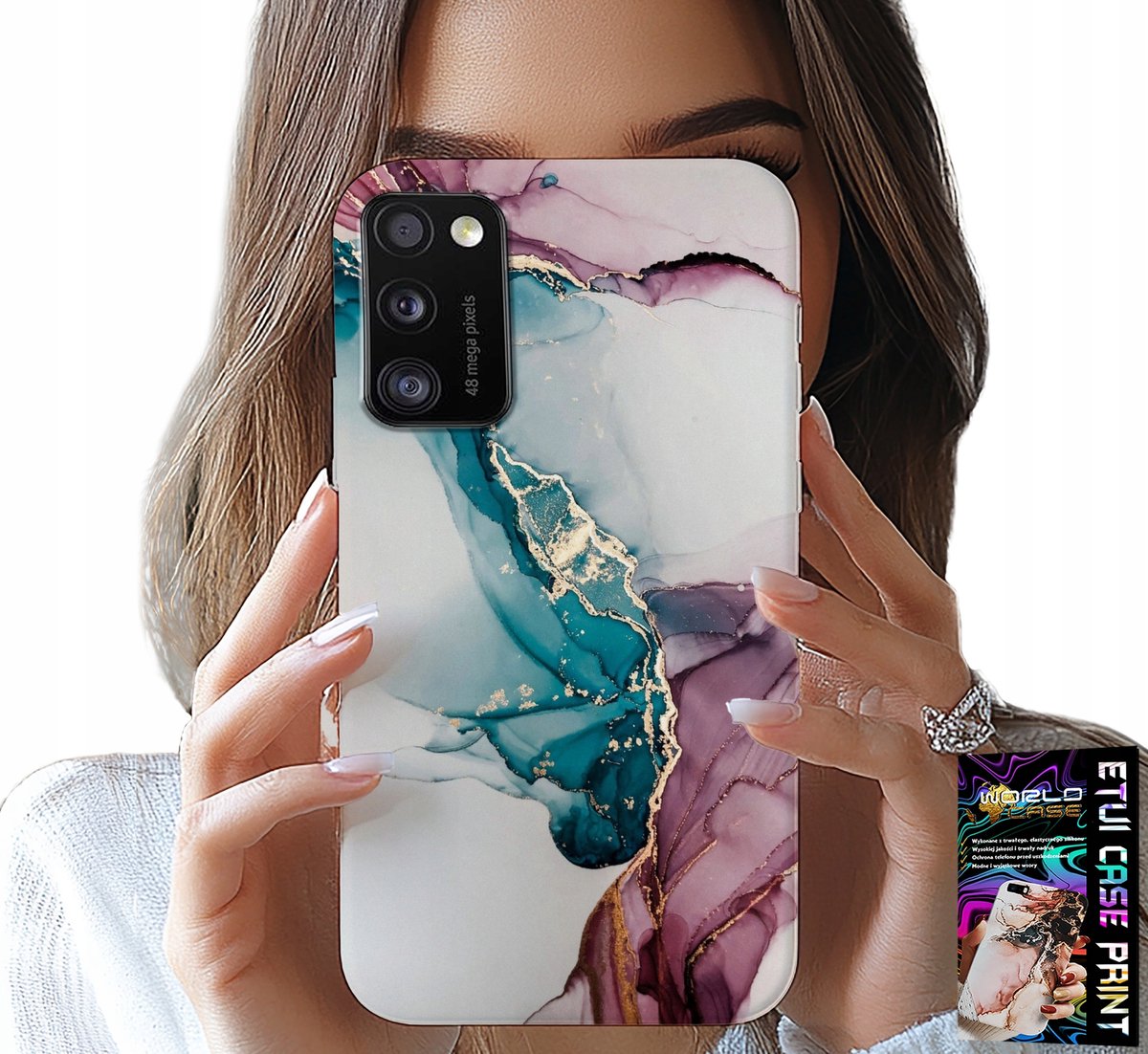 HOESJE VOOR SAMSUNG GALAXY A41 - ELEGANT MARMER MODELLE VROUWELIJK HOESJE