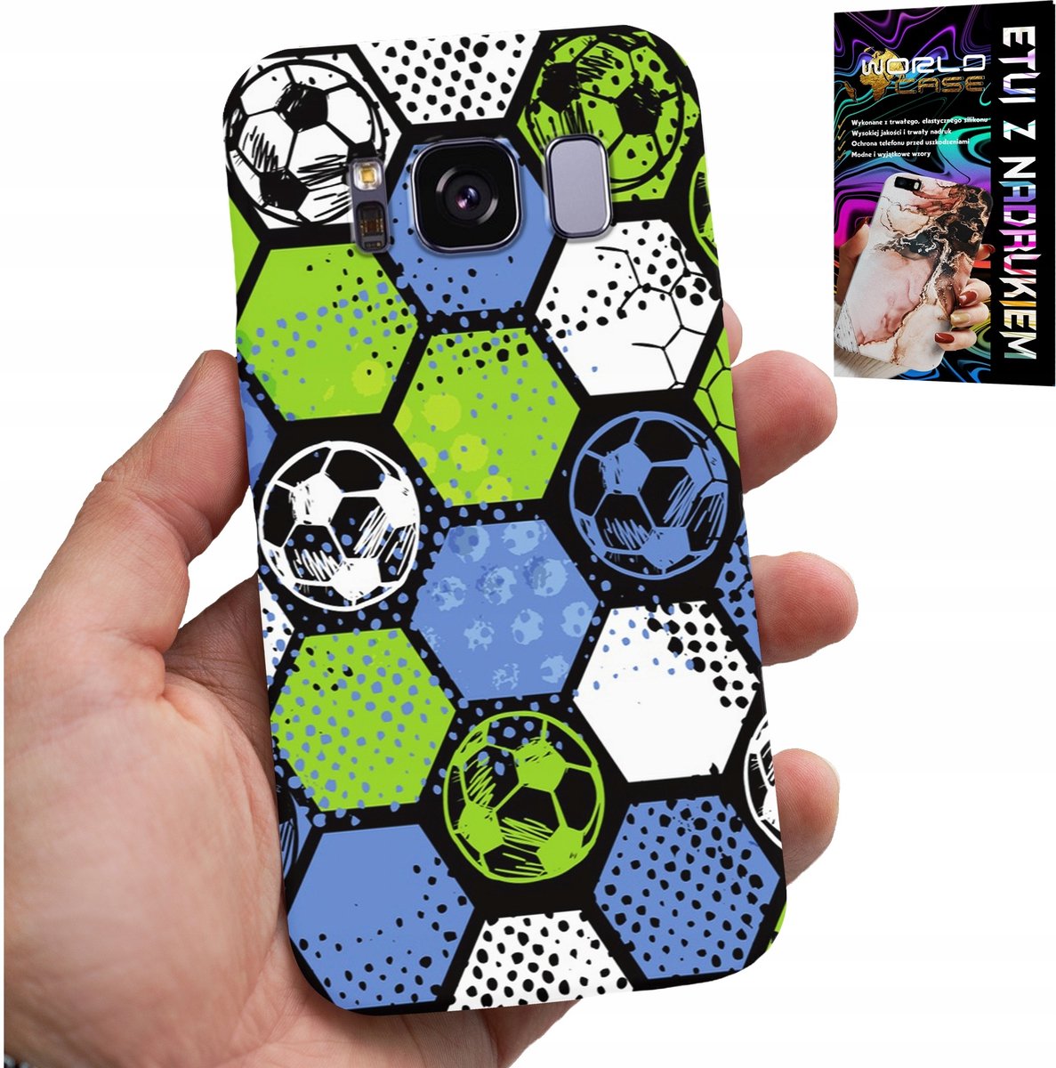 HOESJE VOOR SAMSUNG GALAXY S8 - ACHTERKANT MET VOETBALPLAAT
