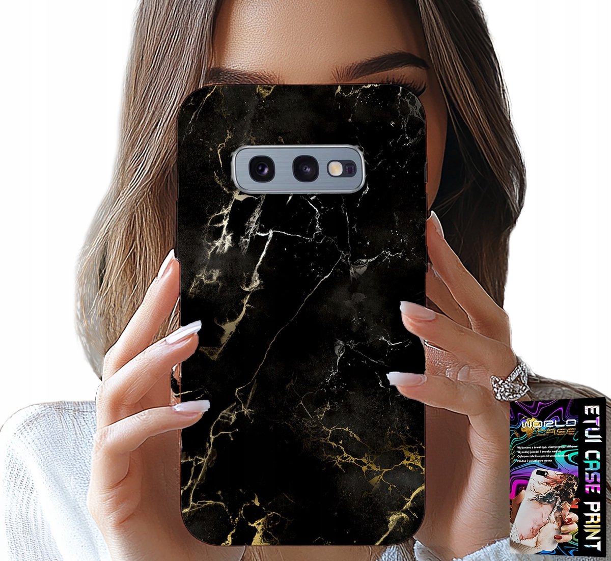 HOESJE VOOR SAMSUNG GALAXY S10E - ELEGANT STEENPATROON