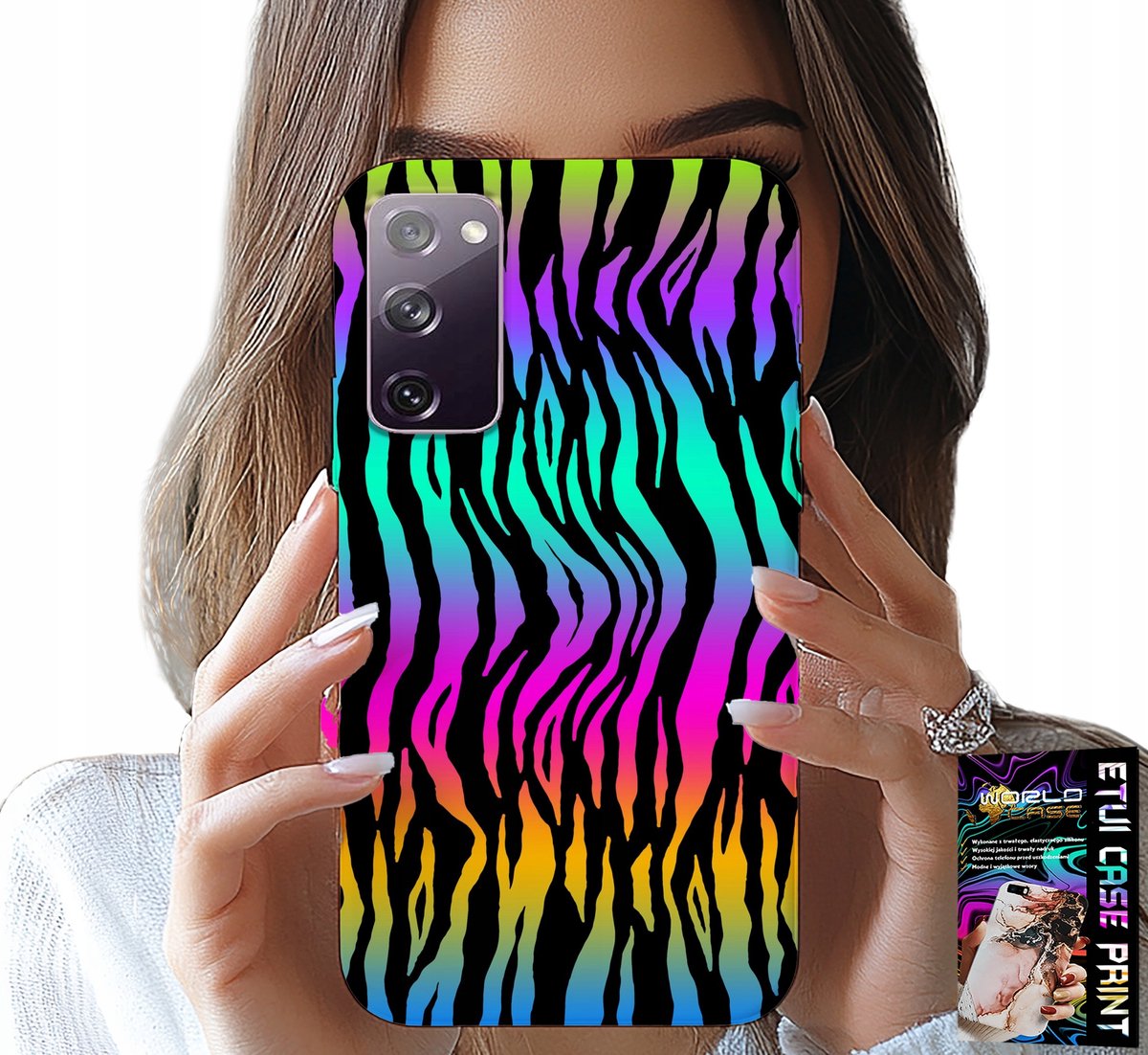HOESJE VOOR SAMSUNG GALAXY S20 FE - ABSTRACTE KLEURRIJKE PATRONEN + FOLIE