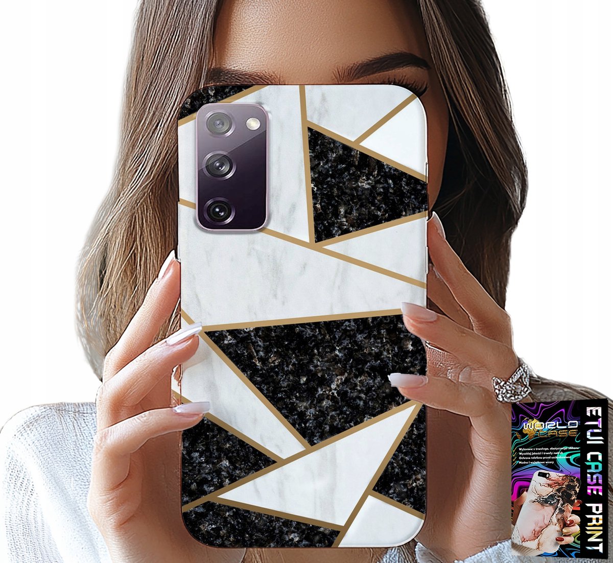 HOESJE VOOR SAMSUNG GALAXY S20 FE - ELEGANT EN MODIEUS ONTWERP HOESJE + GLAS