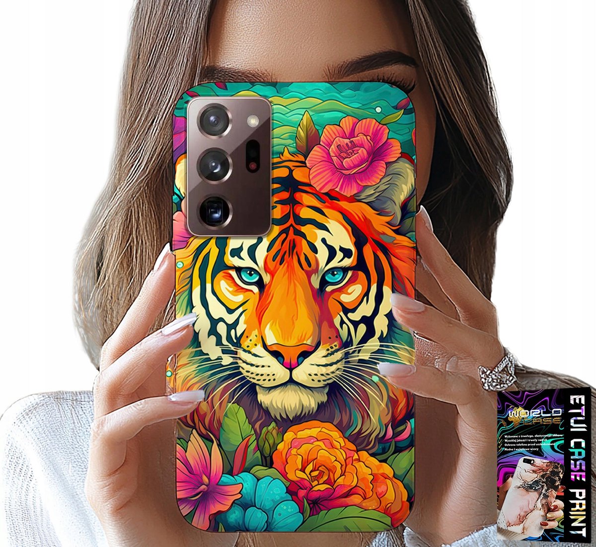 HOESJE VOOR SAMSUNG NOTE 20 ULTRA - DIERENPATROON TIJGERHOESJE