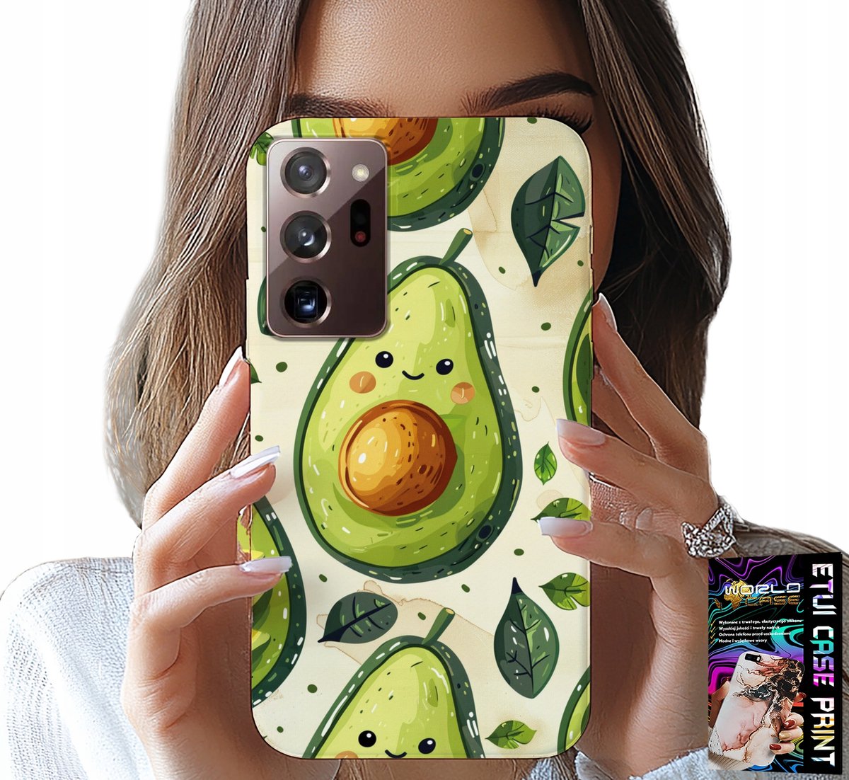 HOESJE VOOR SAMSUNG NOTE 20 ULTRA - HOESJE MET EEN LEUKE AVOCADO