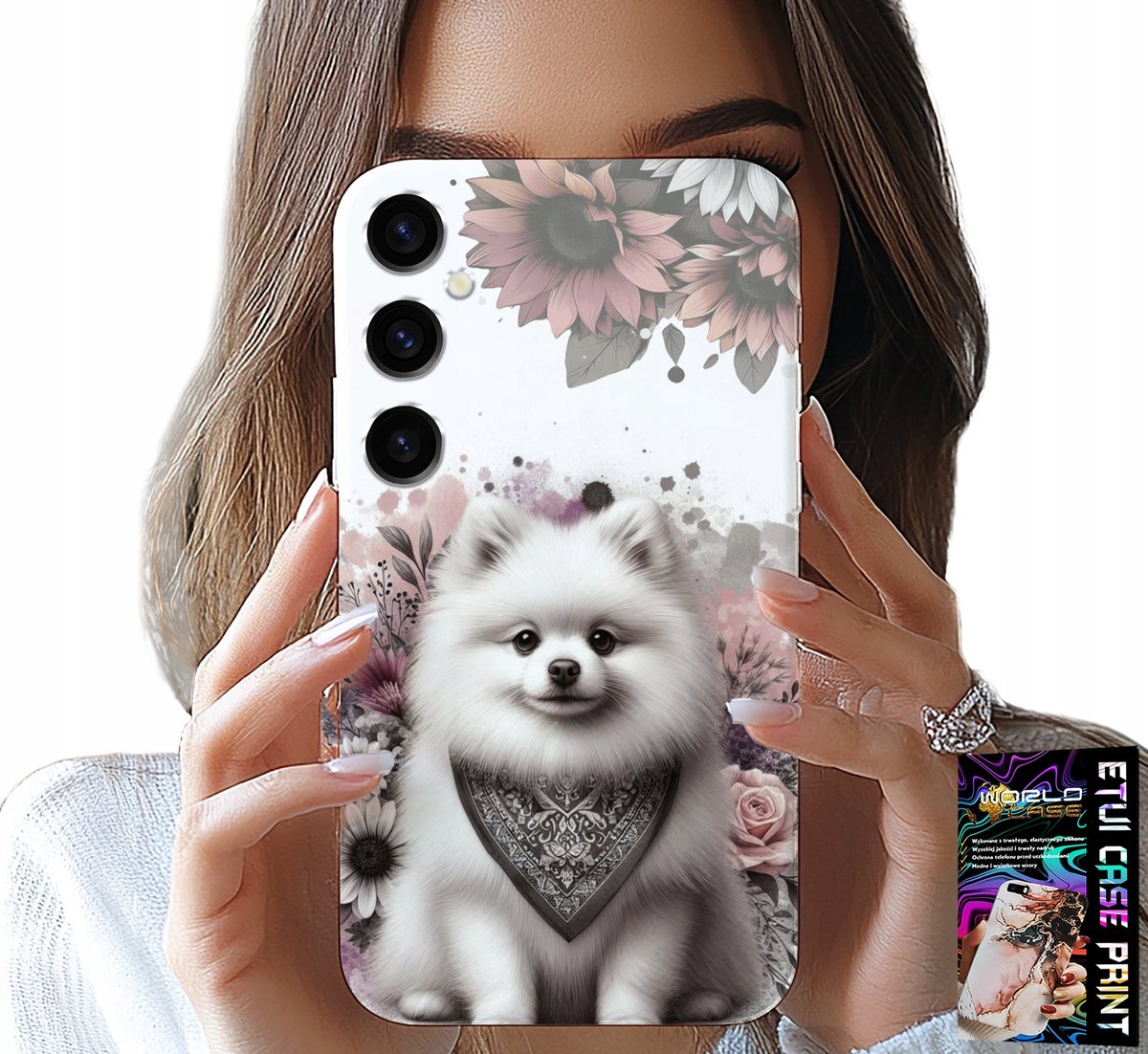 HOESJE VOOR SAMSUNG GALAXY S24 FE - POMERANIAN, MINIATURE SPIZZA, HONDENRASSEN