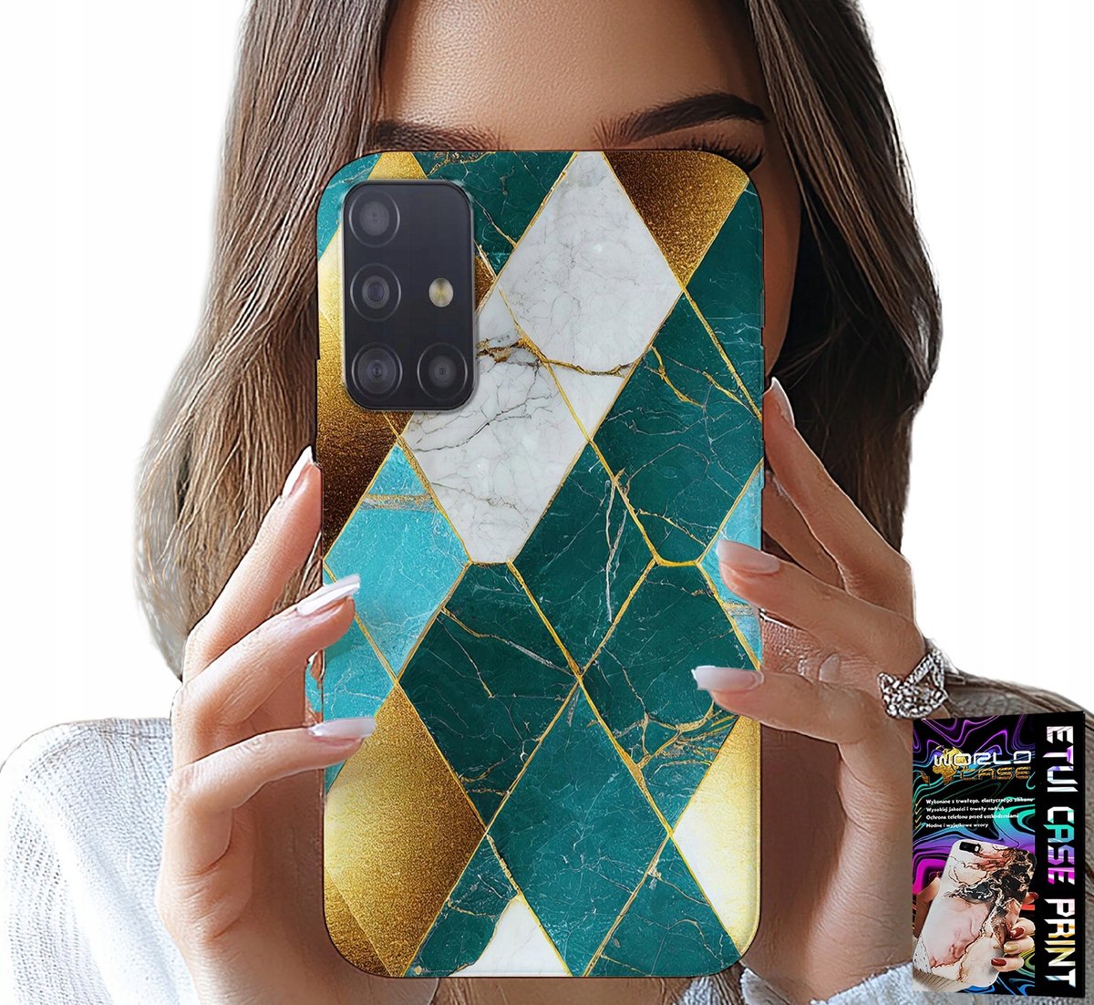 HOESJE VOOR SAMSUNG GALAXY A71 - ELEGANT EN MODIEUS PATROON + FILM