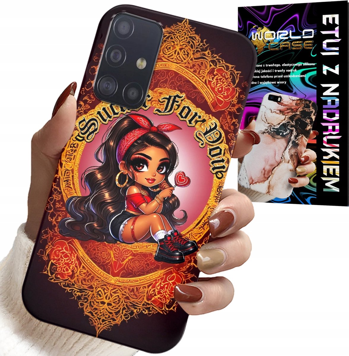HOESJE VOOR SAMSUNG GALAXY M31S - SUCKER FOR YOU MODIEUZE POPPENHOES + GLAS