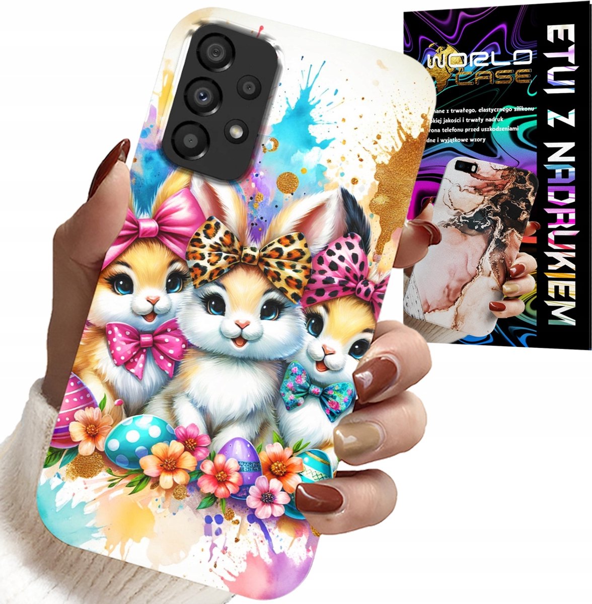 HOESJE VOOR SAMSUNG A52 / A52S - KONIJNTJES, KERST, KONIJN, PASEN