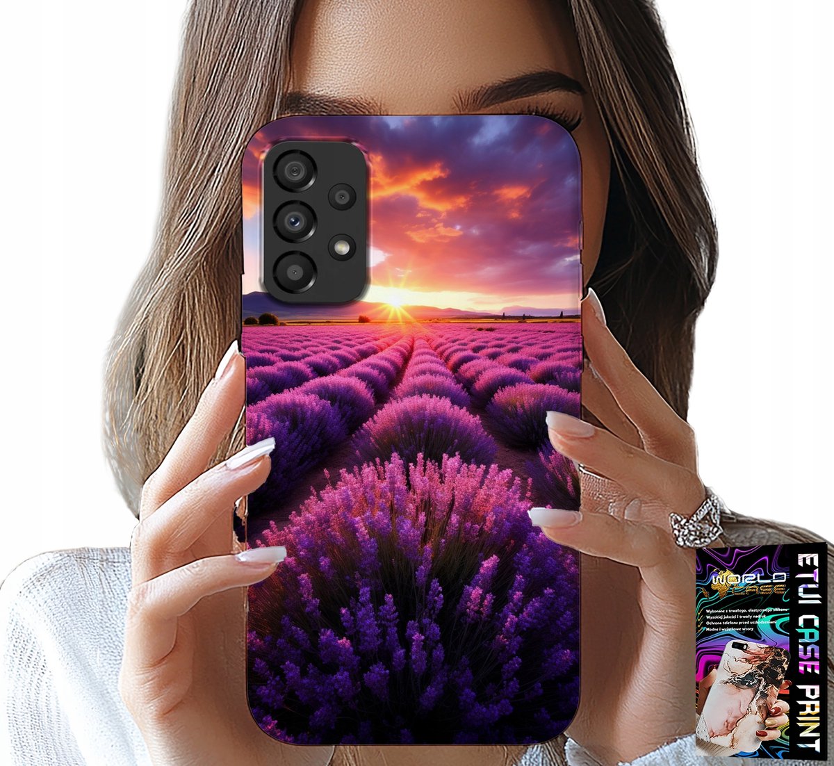 HOESJE VOOR SAMSUNG GALAXY A33 5G - LAVENDELVELD, PRACHTIGE LANDSCHAPPEN, PATRONEN
