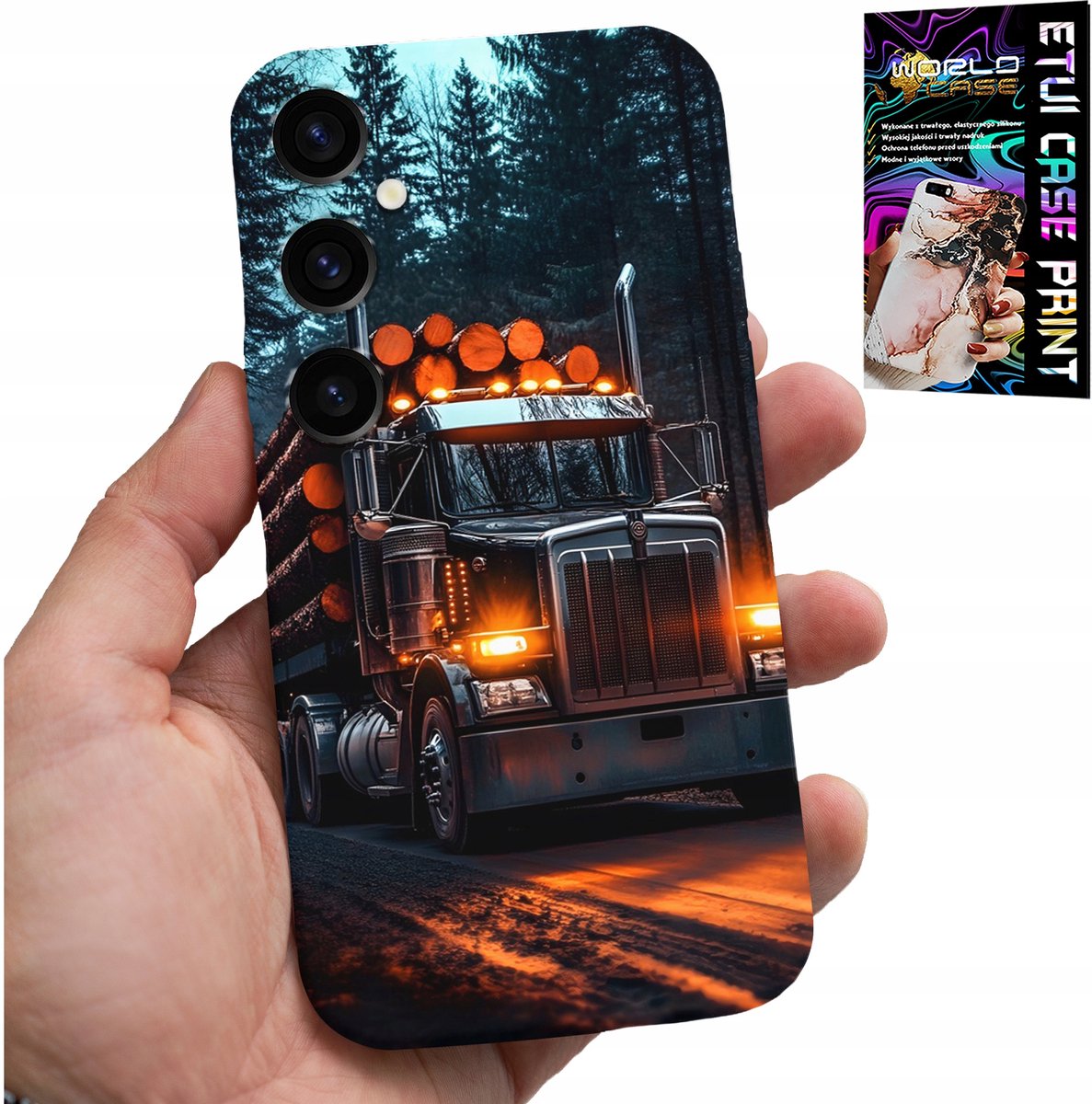 HOESJE VOOR SAMSUNG GALAXY S24 PLUS - ACHTERKANT MET TRUCK-MODEL