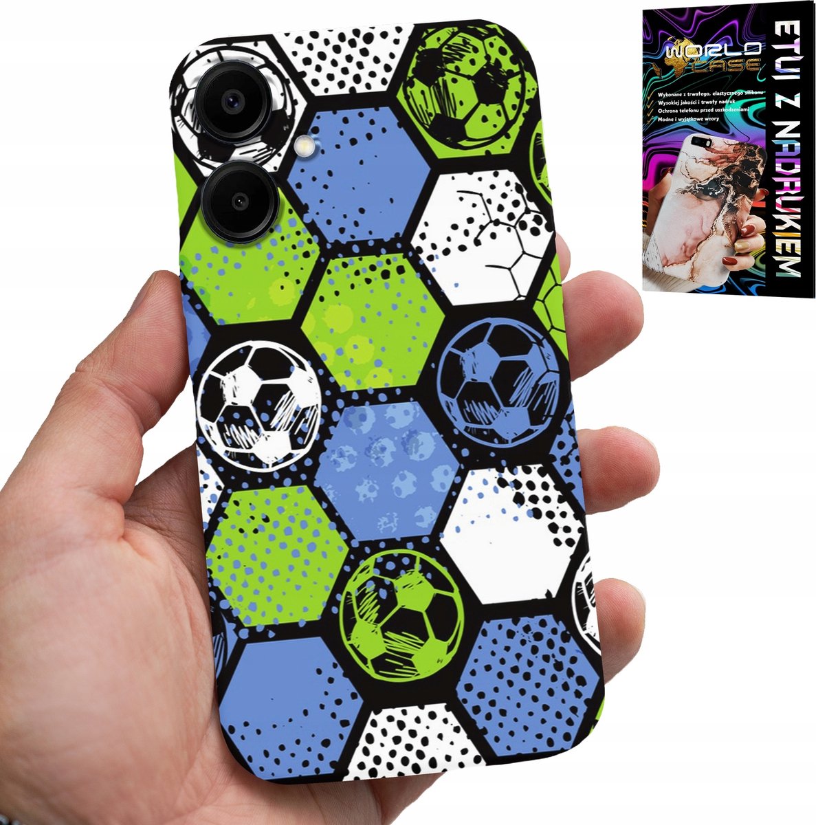 HOESJE VOOR SAMSUNG GALAXY A06 5G - ACHTERKANT MET VOETBALPLAAT