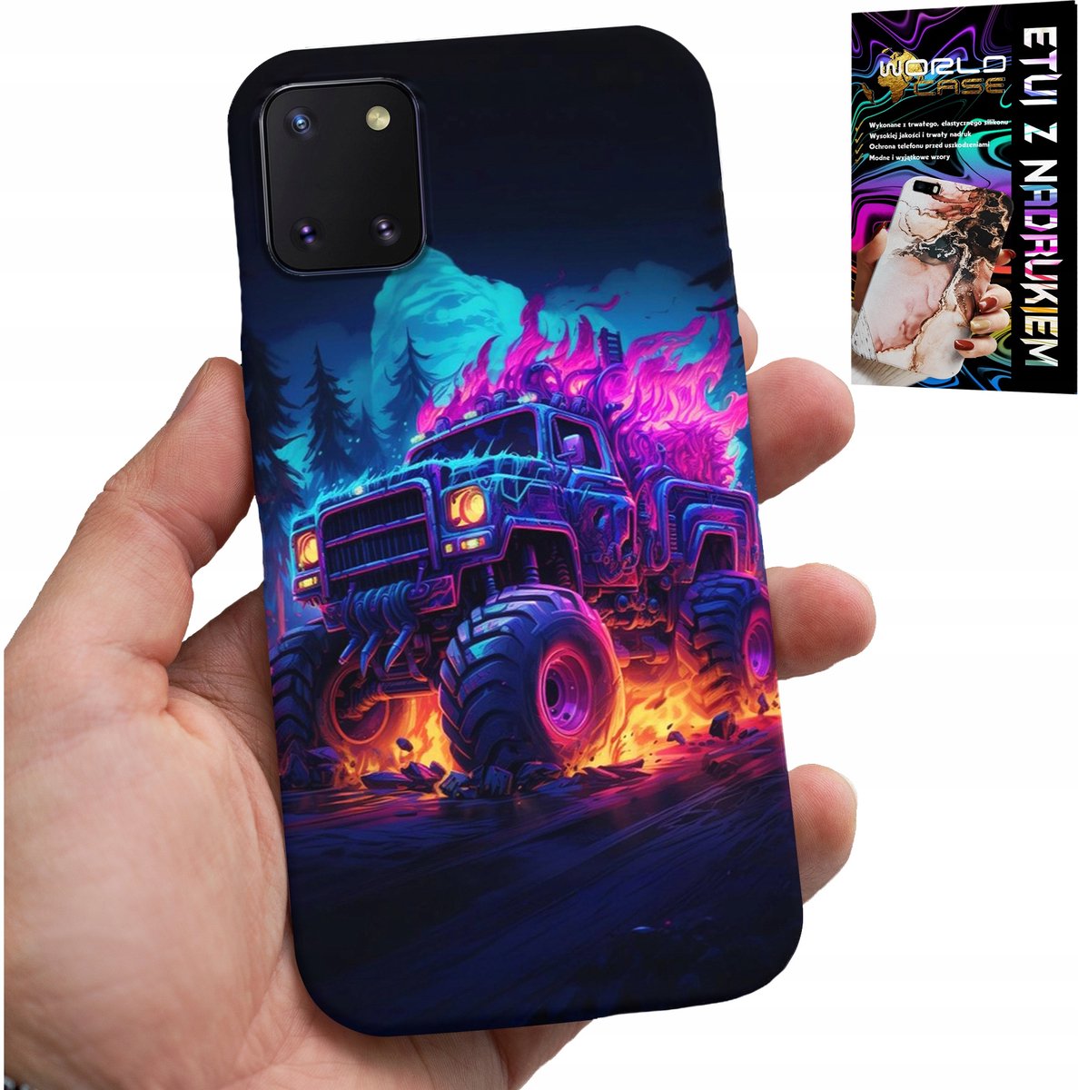HOESJE VOOR SAMSUNG GALAXY A81 - MONSTERTRUCK MEGA TRUCK PATRONEN