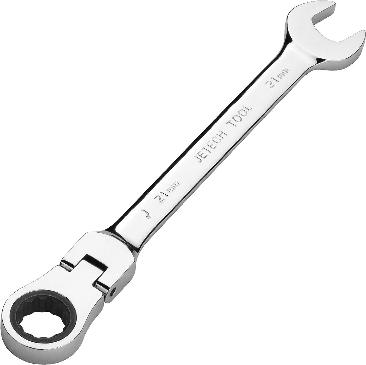 Jetech Flexibele Ratelsleutel 21 mm – Metrisch – Flexibele Kop – CR-V