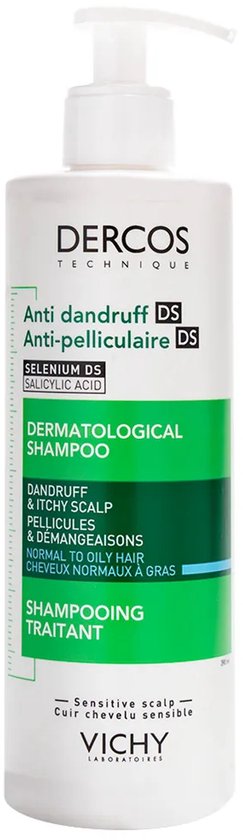 Vichy Dercos Technique Anti-Roos DS Shampoo - Normaal tot Vet haar - 390ml