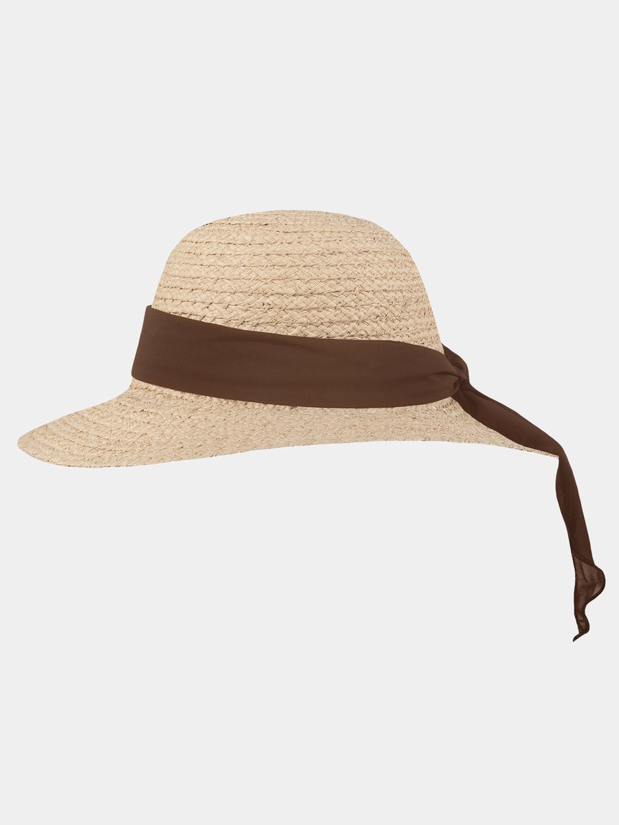 Ocillia - Raffia zonnehoed - Bruin