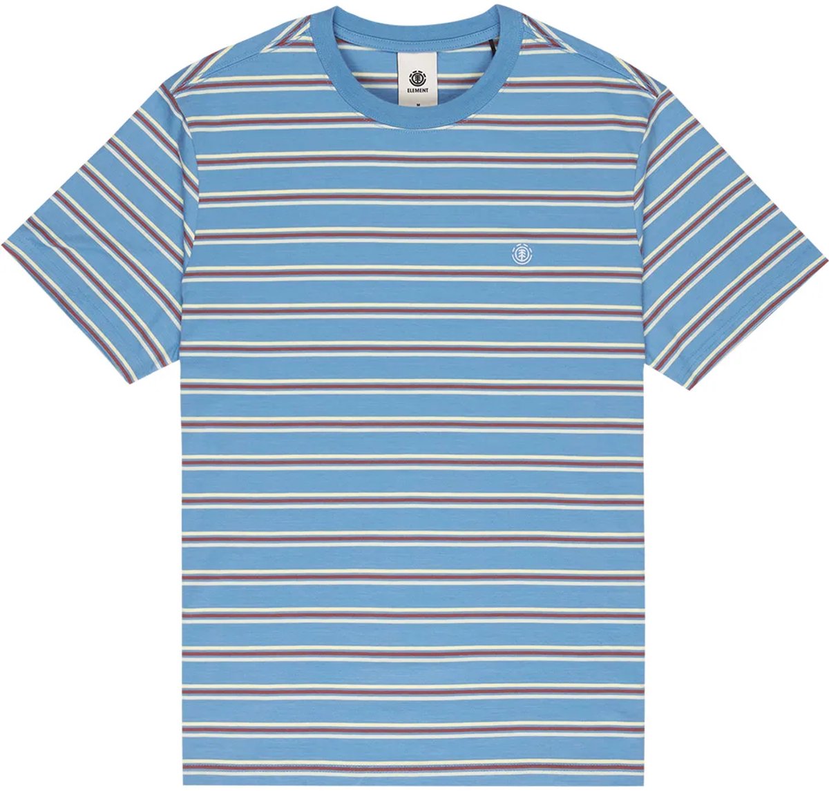 Element Crail T-shirt Met Korte Mouwen S Man Washed Stripes Riviera
