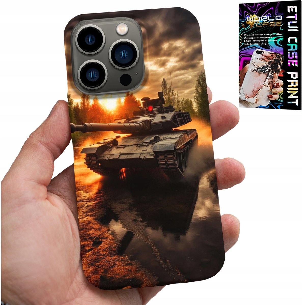 iPhone 16 Pro hoesje - Tank, oorlog, militair, patronen
