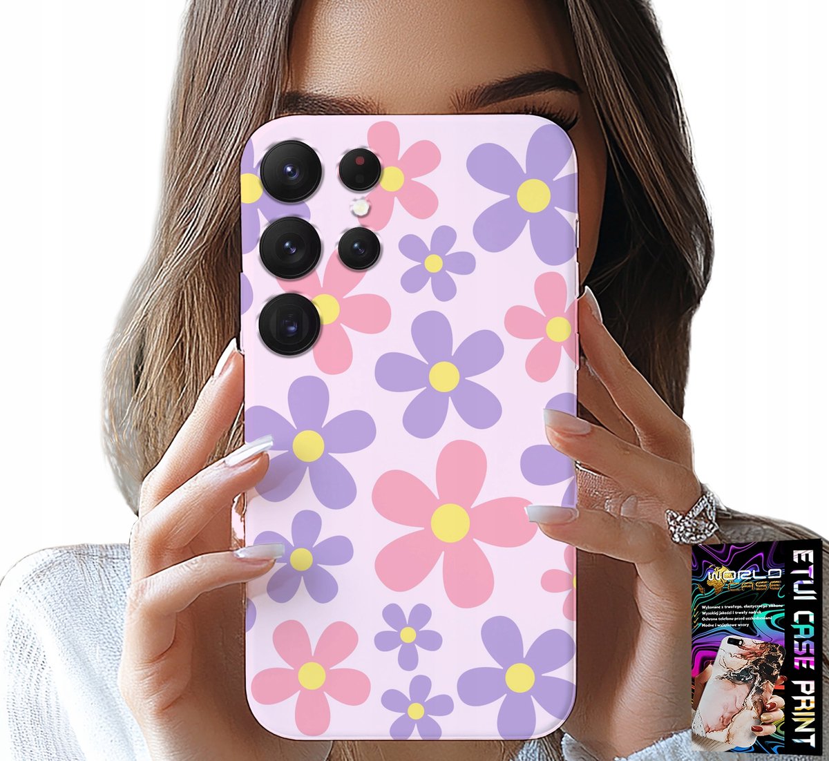 HOESJE VOOR SAMSUNG GALAXY S25 ULTRA - KLEURRIJKE MADELIEFJES, MADELIEFJES, BLOEMEN