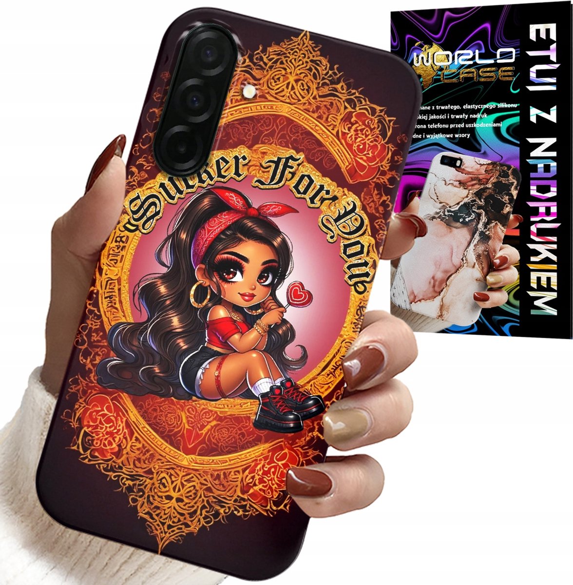 HOESJE VOOR SAMSUNG GALAXY A36 5G - SUCKER FOR YOU MODIEUZE DOLL HOES + GLAS