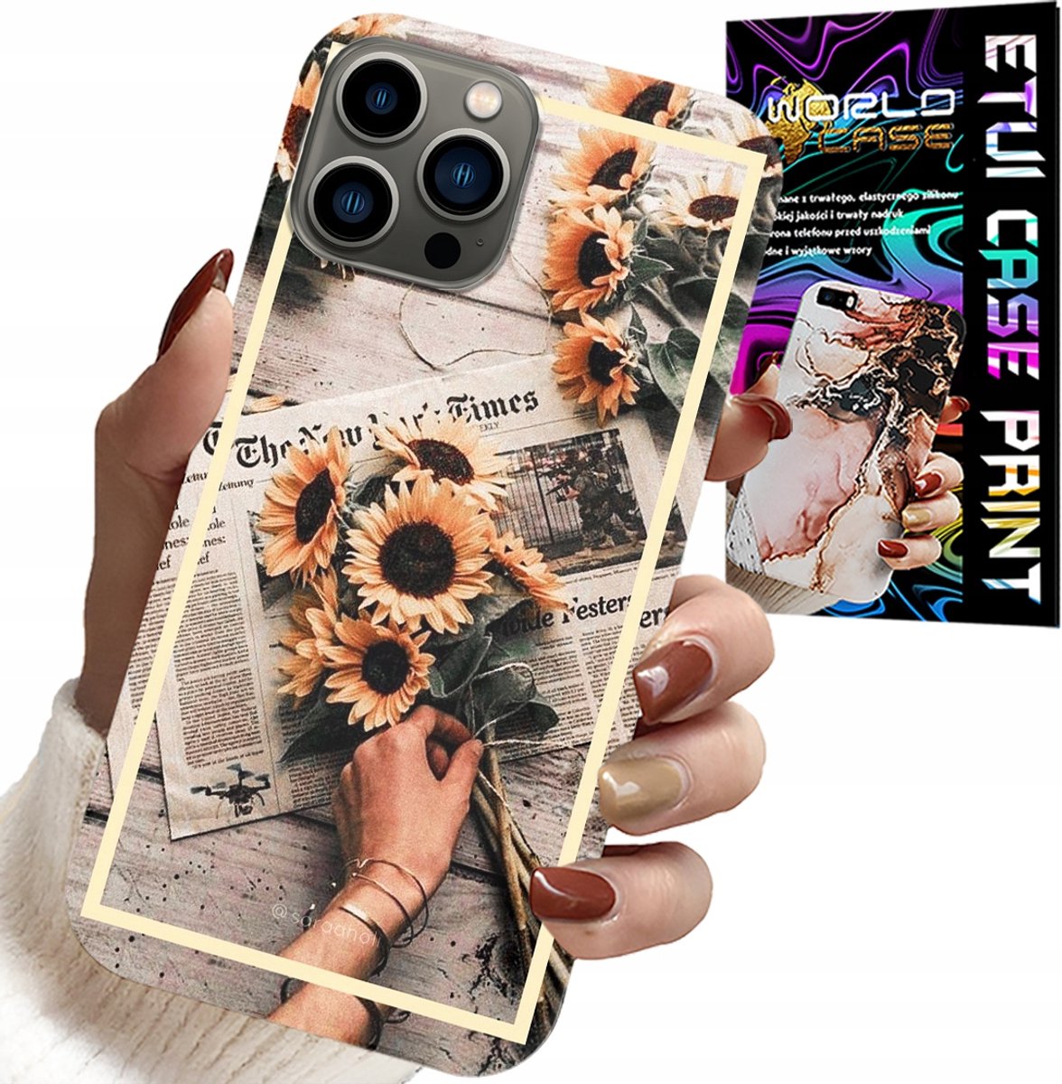 iPhone 11 Pro Max hoesje - Bloemen- en zonnebloemmotief