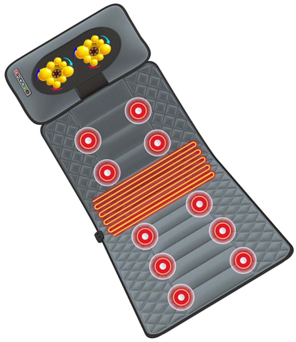 Inf Luxe Shiatsu massagemat met warmte thumbnail 5