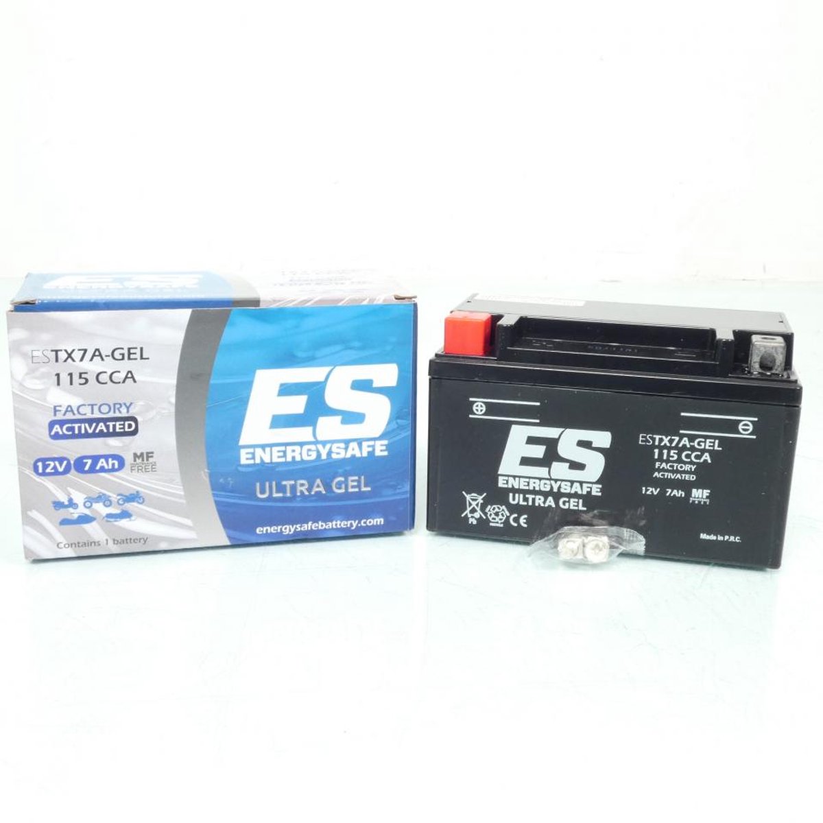 Batterie SLA Energysafe pour Scooter Sym 50 Fiddle Iii 2014 à 2020 YTX7A / 12V 7Ah Neuf