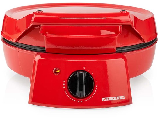 Melissa 16310237 - Pizzamaker en tafelgrill in één - 30 cm bakplaat en grillplaat, 1800 W vermogen en nauwkeurige temperatuurregeling - Rood — afbeelding 4